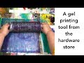 A new gel printing tool from the hardware store