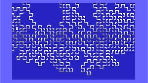 Commodore 64 Random Walk one-line program BASIC.