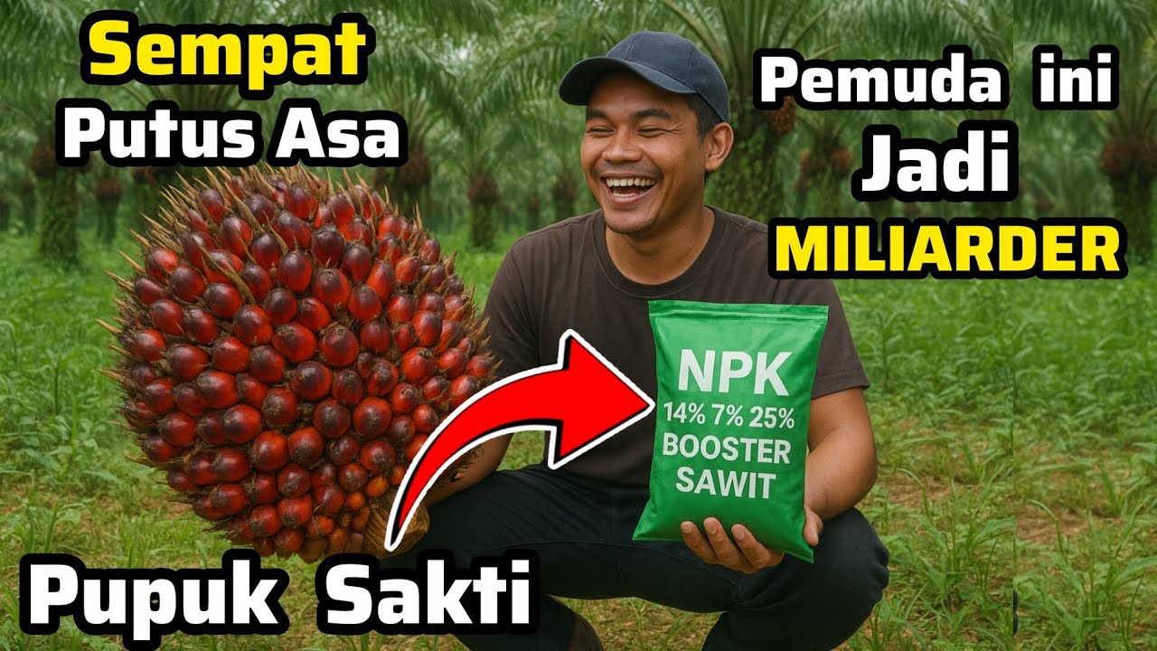 ‼️Pemuda Ini Jadi Miliarder Sawit‼️Dari Pupuk Racikan Sakti‼️Perkebunan Sawit Hasilkan Buah Jumbo ✔️