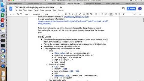 GH 101 f2018   units
