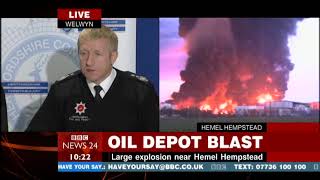 Buncefield Oil Depot Disaster - BBC News 24 - 11/12/2005 - 1013am