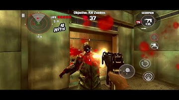 Dead trigger mission: killing over 30 zombies