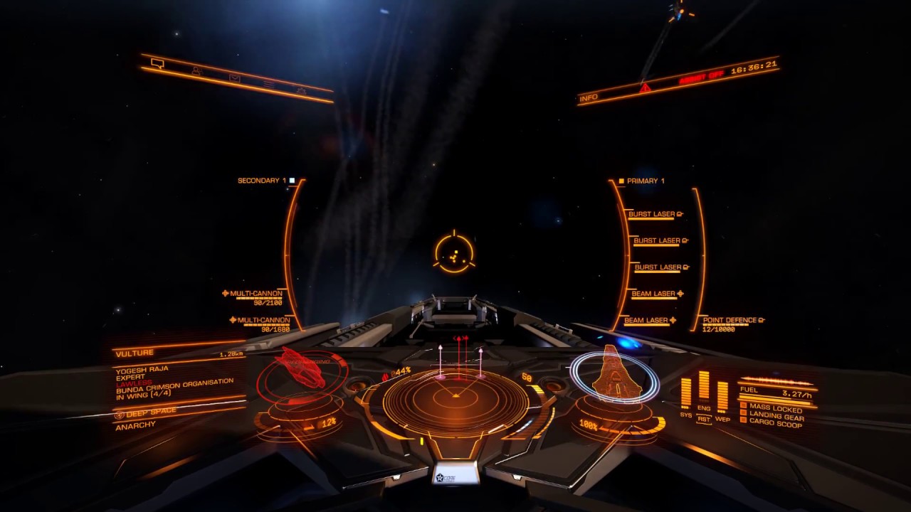 Elite Dangerous, engineer mod Corvette shields/weapons in Threat 4 USS YouTube
