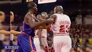Michael Jordan Thrown to the Ground by Greg Anthony, Got Pissed! (1991.12.13)