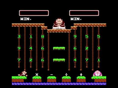 Donkey Kong Jr. Math Прохождение 1. CALCULATE A