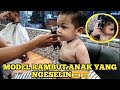 NGESELIN !! TAPI GEMES X 😍😘 Potong Rambut Anak Ini. barber tutorial. barbershop