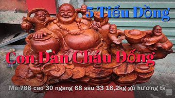 TƯỢNG DI LẶC NGŨ PHÚC-GỖ HƯƠNG VÂN CỰC ĐỈNH-XƯỞNG TƯỢNG GỖ-ZALO:0355678885-0868688137