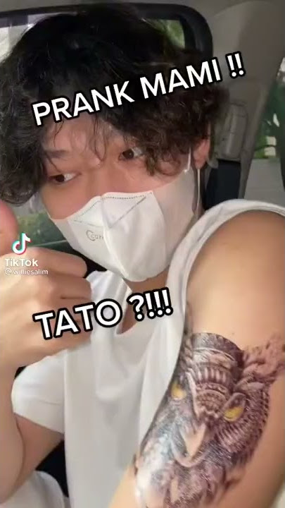 Willie Salim Prank mami dengan tatto barunya??!! #shorts