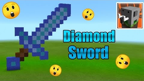 Craftsman: building craft Pixel Art Diamond sword 🗡️ Easy tutorial