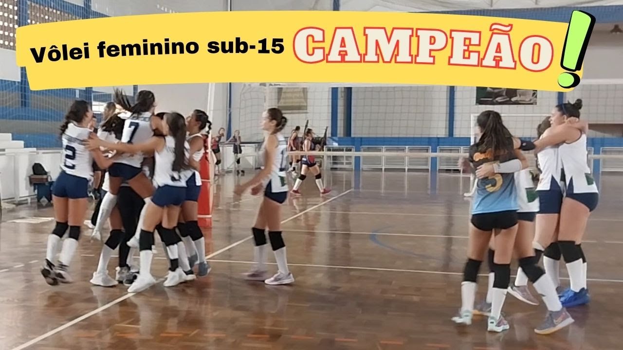 Liga Campinas de Vôlei   Sub 15 feminino de Ouro Fino é campeão!