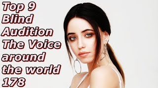 Top 9 Blind Audition (The Voice around the world 178)