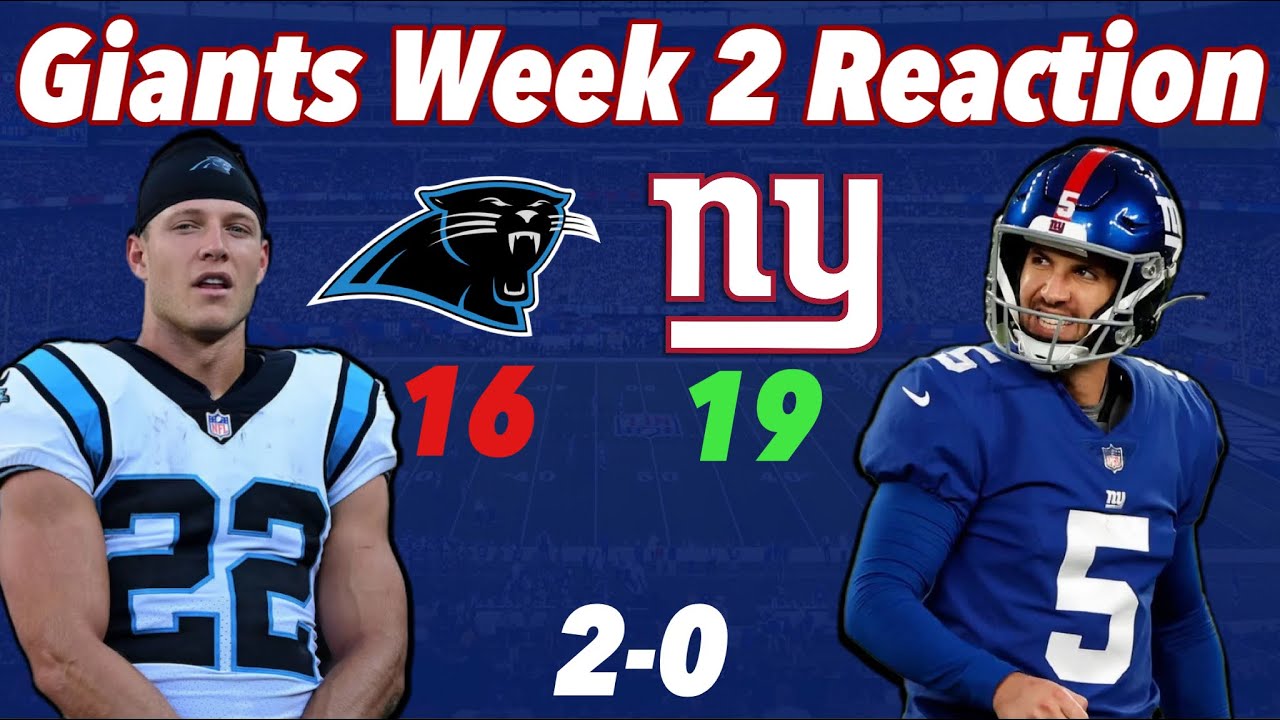 NY Giants Week 2 Reaction Vs Panthers 2 0 YouTube ny-giants-week-2-reaction-vs-panthers-2-0-youtube