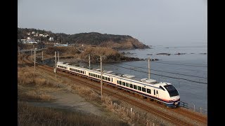 2019/3/6 3011M 特急しらゆき1号 青海川～鯨波にて。