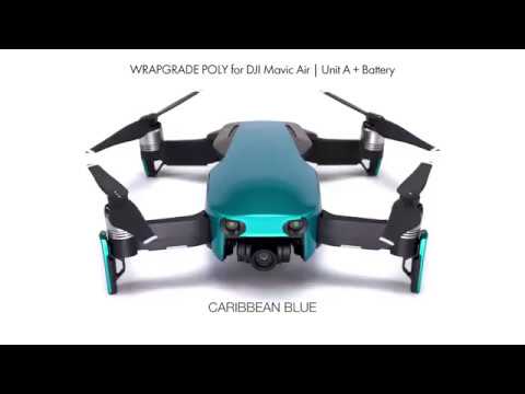 Caribbean Blue Remote Controller Wrapgrade Poly Skin for DJI Mavic 2 Caribbean Blue Remote Controller Wrapgrade Poly Skin for DJI Mavic 2