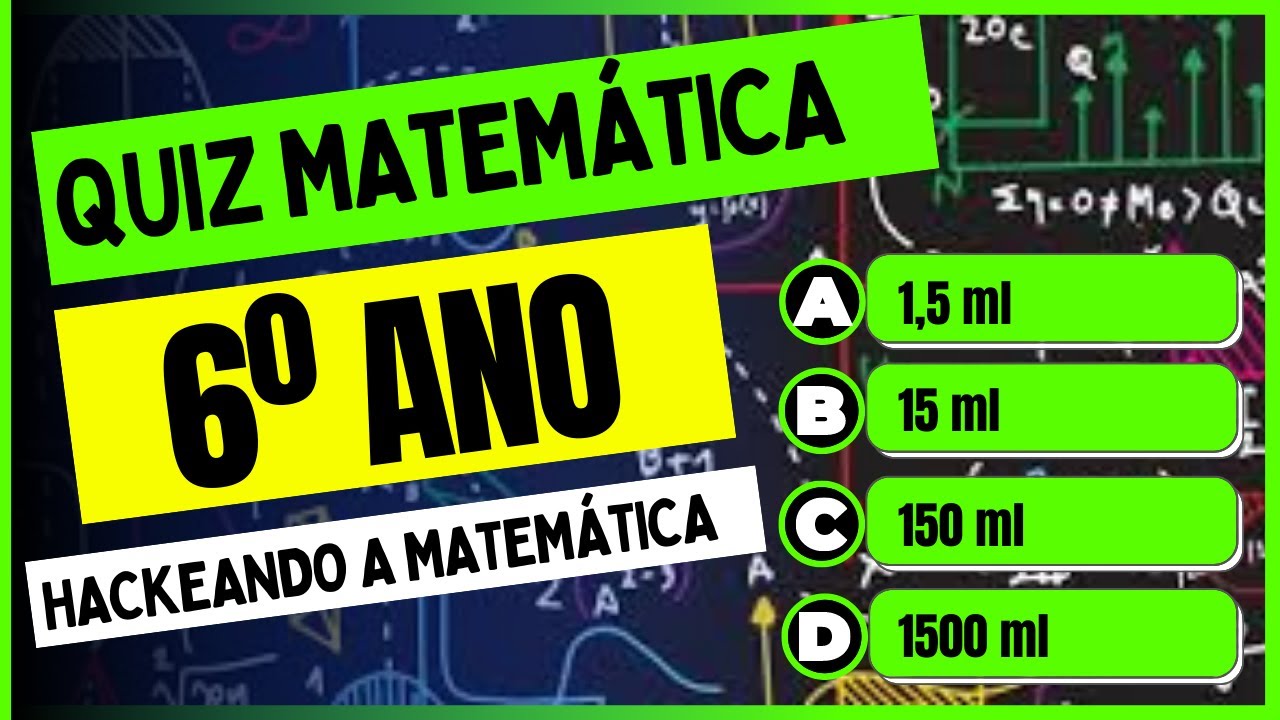 Quiz de Matemática 6º ano