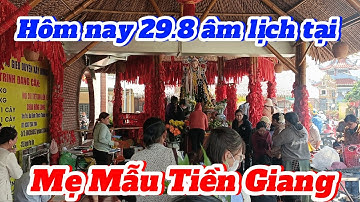 Mẹ Mẫu Tiền Giang hôm nay 29.8 âm lịch bà con về dùng bánh xèo chay