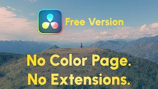 Teal &amp; Orange Look WITHOUT Color Grading, LUTs, Plug-ins, or even Color Page! (DaVinci Resolve Free)