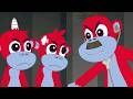 Five Little Monkeys Jumping On The Bed | Baby Monkeys Nursery Rhymes!
