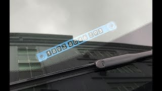 Металлическая Рамка с номером мобильного телефона устанавливаемая под лобовое стекло