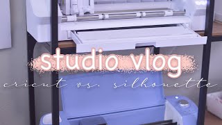 Cricut Explore Air 2 vs. Silhouette Cameo 4 - Studio Vlog 017