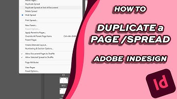 How to Duplicate Pages and Spreads [Adobe Indesign]