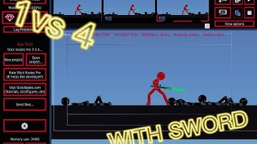 Stick Nodes How To Create A Quick 1 vs 4 With Sword Animation