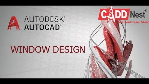 WINDOW DESIGN IN AUTOCAD 3D - HINDI