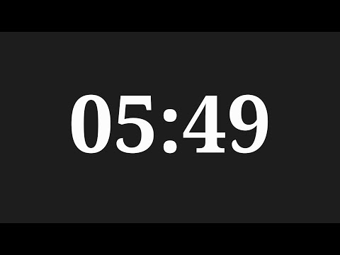 5 Minutes 49 Seconds Countdown Timer