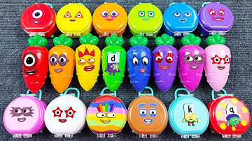 Numberblocks – Look All Clay with Mini Suitcase, Carrot Coloring! Satisfying ASMR Videos