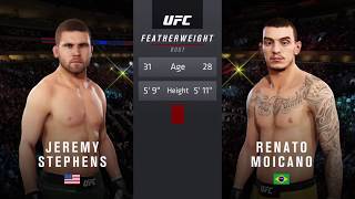 UFC 3  Jeremy Stephens vs Renato Moicano Full Fight