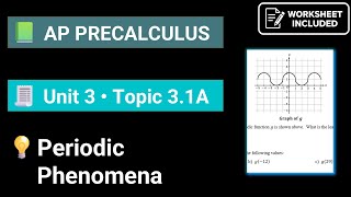 AP Precalculus Unit 3 Topic 3.1A Periodic Phenomena