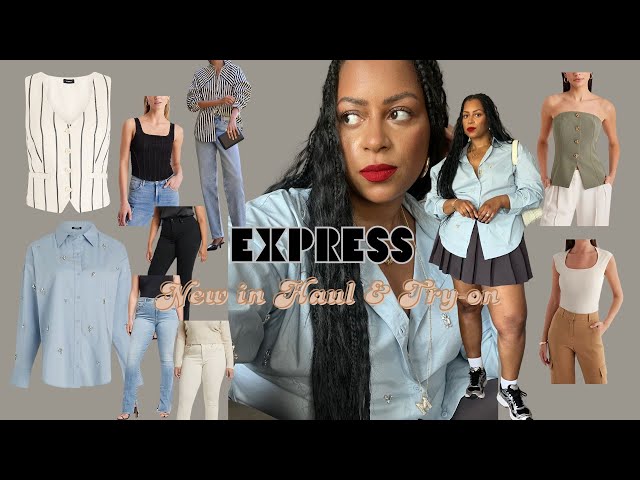 New-In | EXPRESS | Spring/Early Summer haul + try on | Size 16/XL #haul #tryon class=