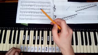 Nauka gry na keyboardzie - lekcja 1