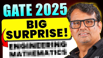 GATE 2025 Engineering Mathematics | Big Surprise by GP Sir