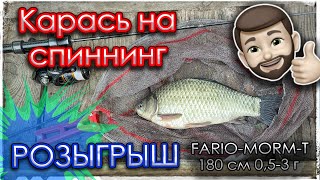 Карась на спиннинг. Розыгрыш FARIO-MORM-T.