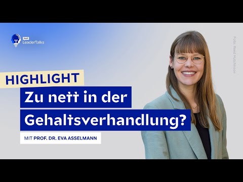 Too nice in salary negotiations? – Highlight with Eva Asselmann from episode #99
