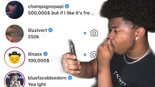 DM'ing 100 RAPPERS ASKING FOR A FEATURE PRICE *it worked*