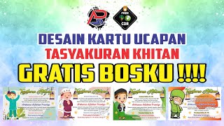 Cara Desain Kartu Ucapan Tasyakuran Khitan Di Corel Draw || Free Download Gratis 2022