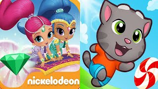 Talking Tom Candy Run vs Shimmer and Shine: Carpet Ride Gameplay Android ios screenshot 5