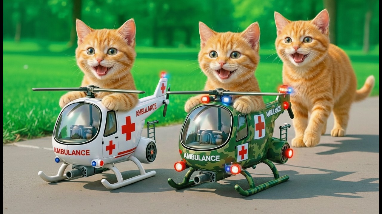 Mama Cat Trims Fur on the Farm and Makes Tiger Hat For Kittens At Home🐾🎩🐯