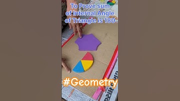 Sum of Internal angles of Triangle is 180 degrees #maths #geometry #mathematics #planmystudy