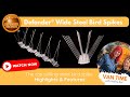 Defender wide stainless steel bird spikes features  highlights