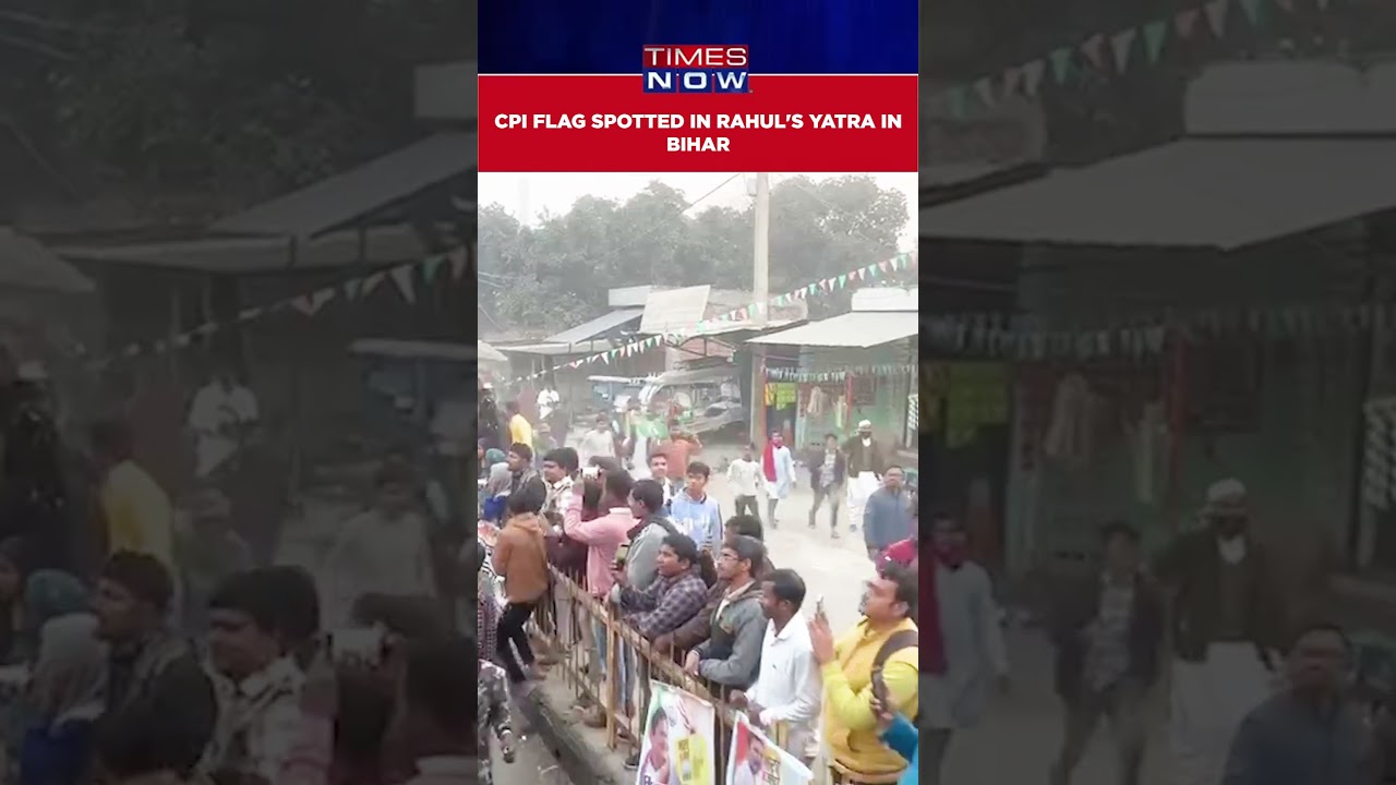 CPI Party's Flag Spotted In Rahul Gandhi-Led Congress' Bharat Jodo Nyay Yatra 