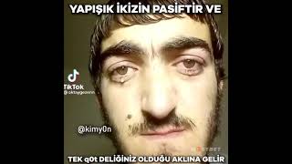 Yapışık ikizin pasiftir ve tek göt deliğiniz olduğu aklına gelir :