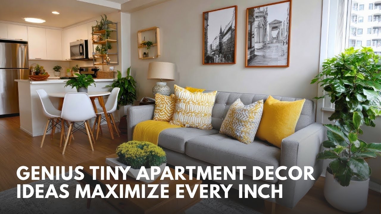 Maximize Every Inch Genius Tiny Apartment Decor Ideas - YouTube