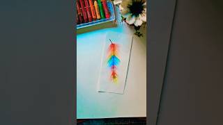 Watch the Magic of Colors Unfold | Rainbow Feather Oil Pastel Art 🌈