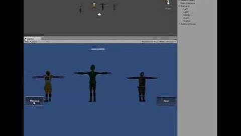 Unity3D Character Selection