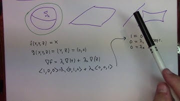 Advanced Calculus: Lagrange Multipliers, 9-18-17, part 3