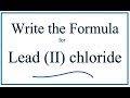 Lead(II) Chloride and Ionic Charges