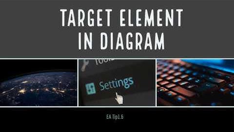 Enterprise Architect Tip 1.6 - Target element into diagram